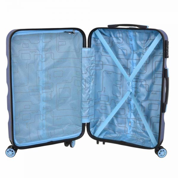 Cabin Hard Luggage 4 Wheels Dielle 150 Blue