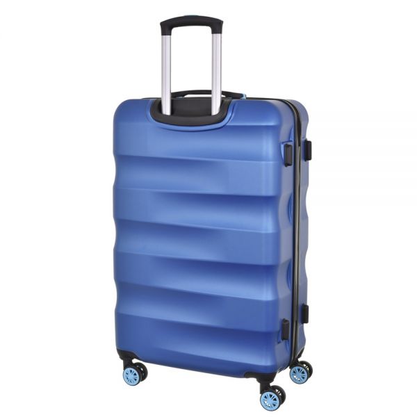 Βαλίτσα σκληρή μεγάλη μπλε με 4 ρόδες Dielle 150 75cm