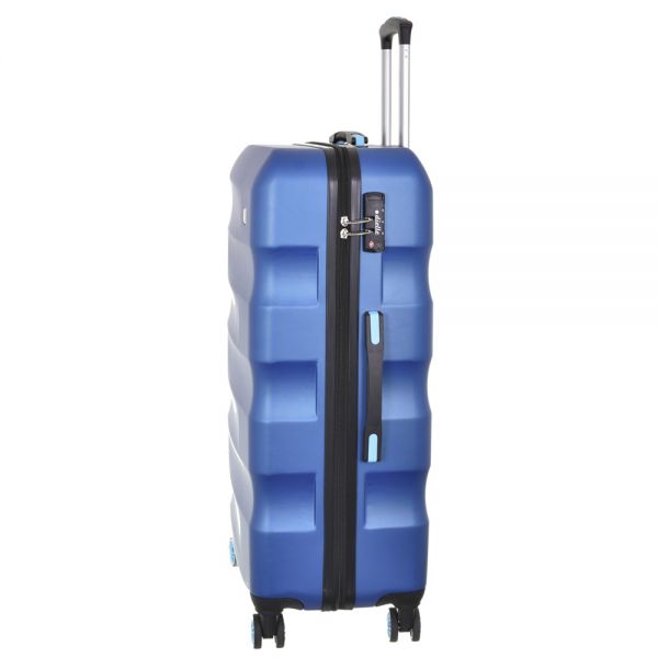 Βαλίτσα σκληρή μεγάλη μπλε με 4 ρόδες Dielle 150 75cm