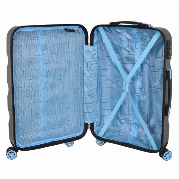 Cabin Hard Luggage 4 Wheels Dielle 150 Anthracite