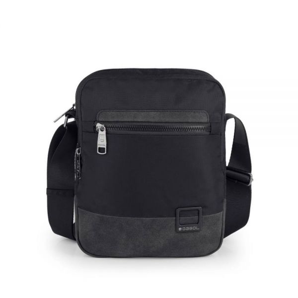 Τσαντάκι ώμου ανδρικό μαύρο Gabol Stone Shoulder Bag 544612 Black