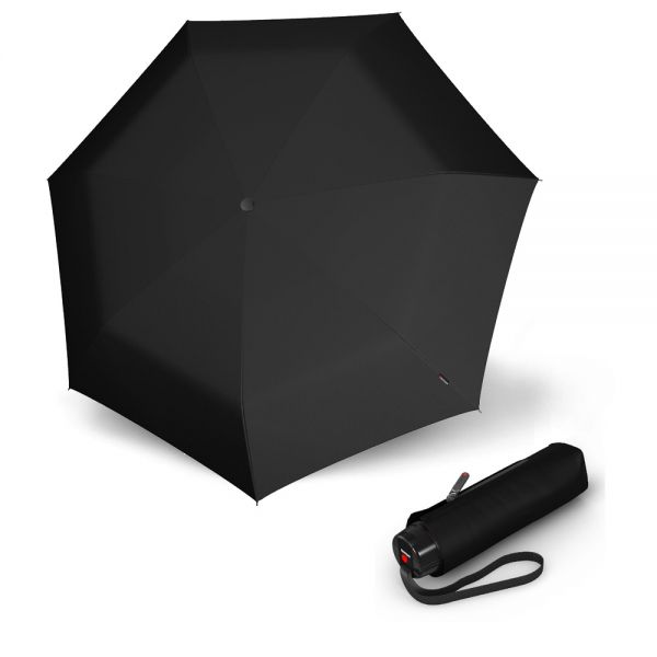 Ομπρέλα mini σπαστή χειροκίνητη μαύρη Knirps T.020 Manual Black