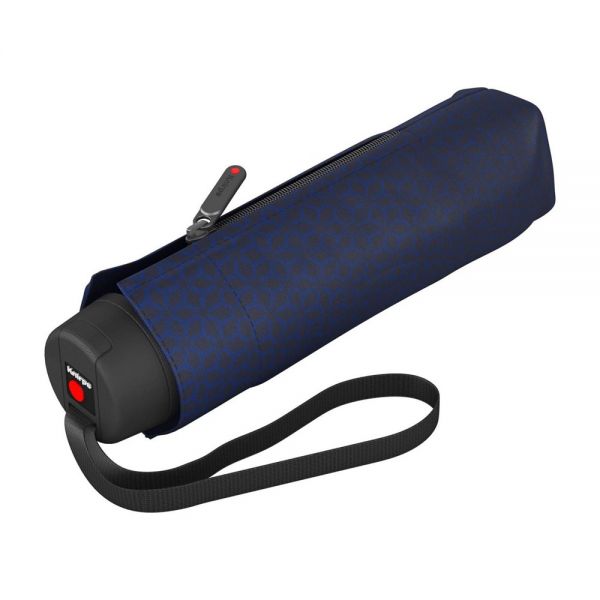 Ομπρέλα mini σπαστή χειροκίνητη μπλε Knirps T.020 Ecorepel Manual Focus Blue