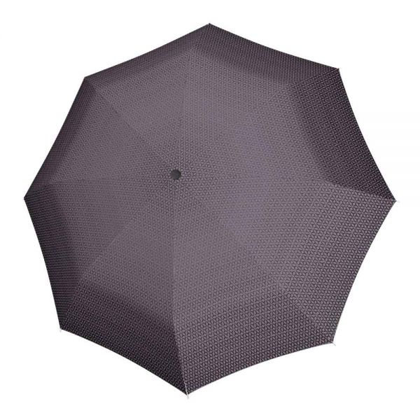 Automatic Open - Close Folding Umbrella Knirps T.200 Ecorepel Duomatic Medium Focus Black