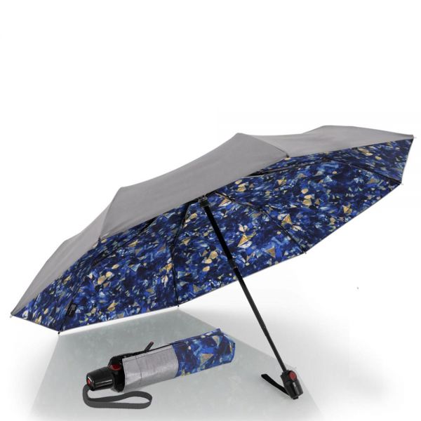 Ομπρέλα σπαστή αντηλιακή με αυτόματο άνοιγμα - κλείσιμο ασημί - μπλε Knirps T.200 Folding Umbrella Duomatic UV Protection Feel Lapis Ομπρέλα σπαστή αντηλιακή με αυτόματο άνοιγμα - κλείσιμο ασημί - μπλε Knirps T.200 Folding Umbrella Duomatic UV Protection Feel Lapis