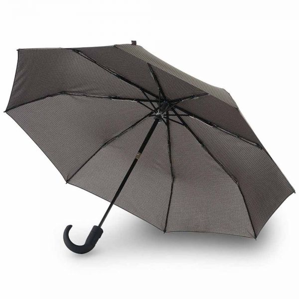 Ομπρέλα σπαστή αυτόματο άνοιγμα - κλείσιμο με γυριστή λαβή καφέ Knirps Folding Umbrella T.260 Duomatic Medium Watson Tabacco