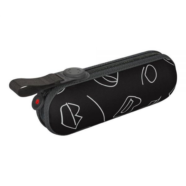Ομπρέλα super mini χειροκίνητη σπαστή μαύρη Knirps X1 Speak Black