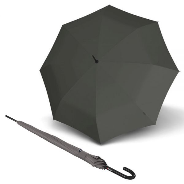 Ομπρέλα μεγάλη αυτόματη σκούρο γκρι Knirps Stick Umbrella A.760 Automatic Dark Grey