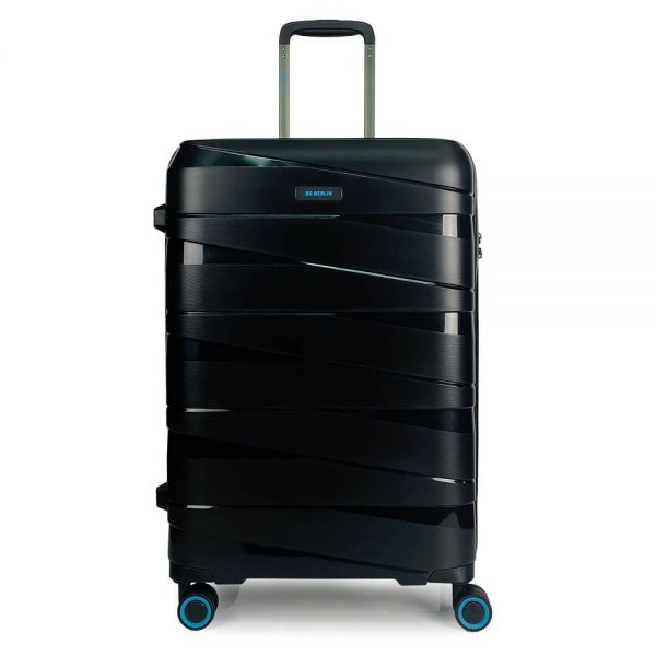 Medium Hard Luggages 4 Wheels BG Berlin Ted Black 65 cm