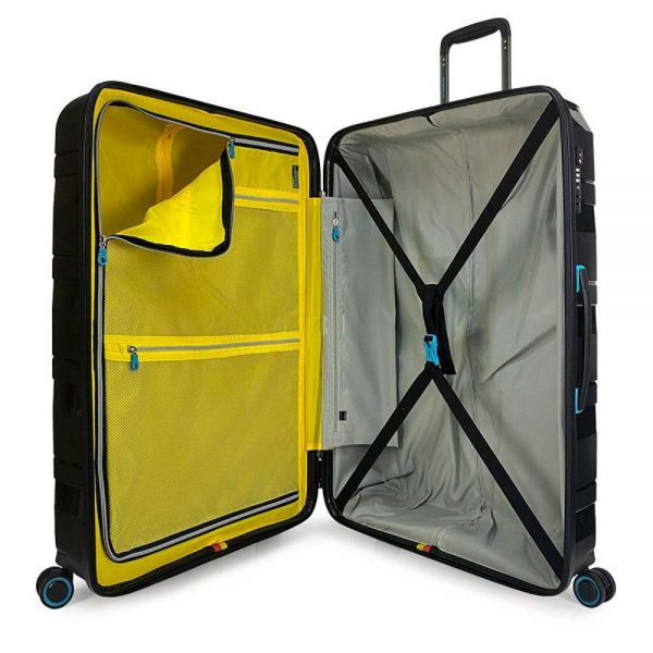 Medium Hard Luggages 4 Wheels BG Berlin Ted Black 65 cm