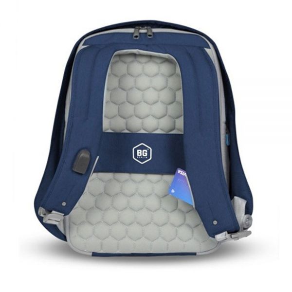 Business Antithef Backpack BG Berlin Metrobag 15'' Dark Blue