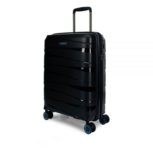 Cabin Hard Luggages 4 Wheels BG Berlin Ted Black 55 cm