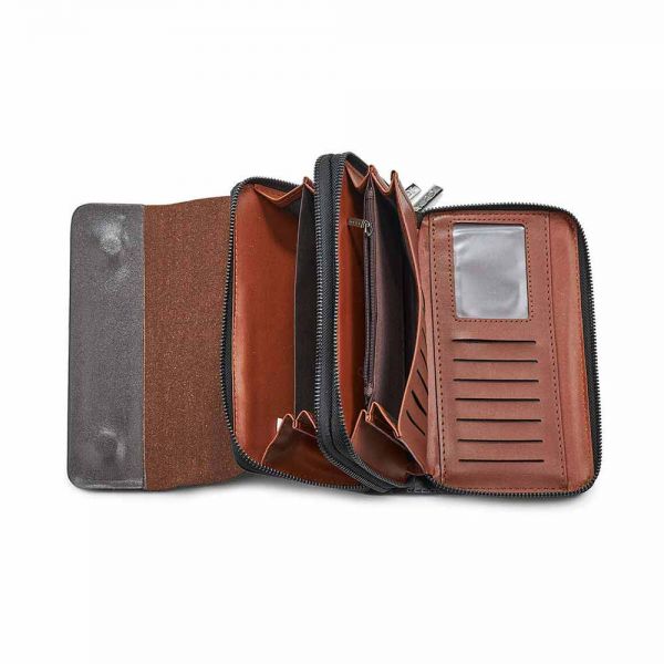 Men's Horizontal  Wallet Verde Brown