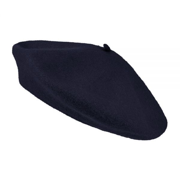 Winter Wool Beret Dark Blue