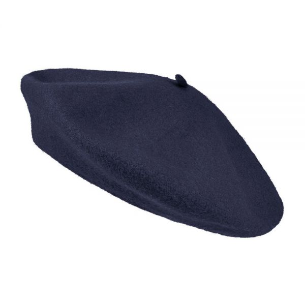 Winter Wool Beret Navy Blue