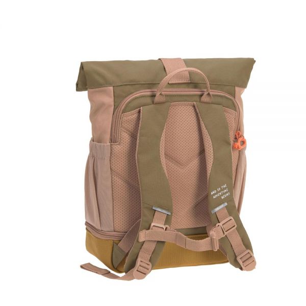 Σακίδιο πλάτης παιδικό ροζ Lässig Mini Rolltop Nature Backpack Pink