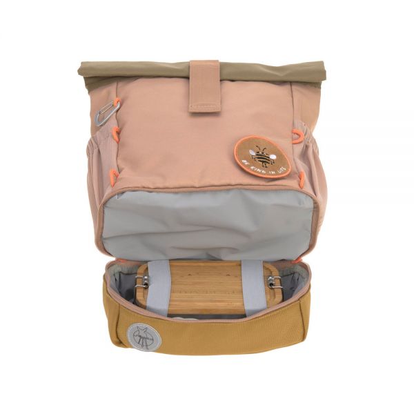 Σακίδιο πλάτης παιδικό ροζ Lässig Mini Rolltop Nature Backpack Pink