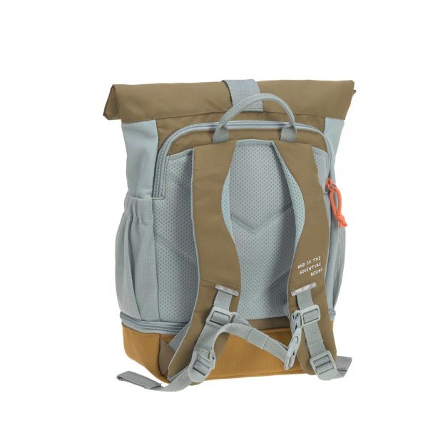 Σακίδιο πλάτης παιδικό σιέλ Lässig Mini Rolltop Nature Backpack Light Blue