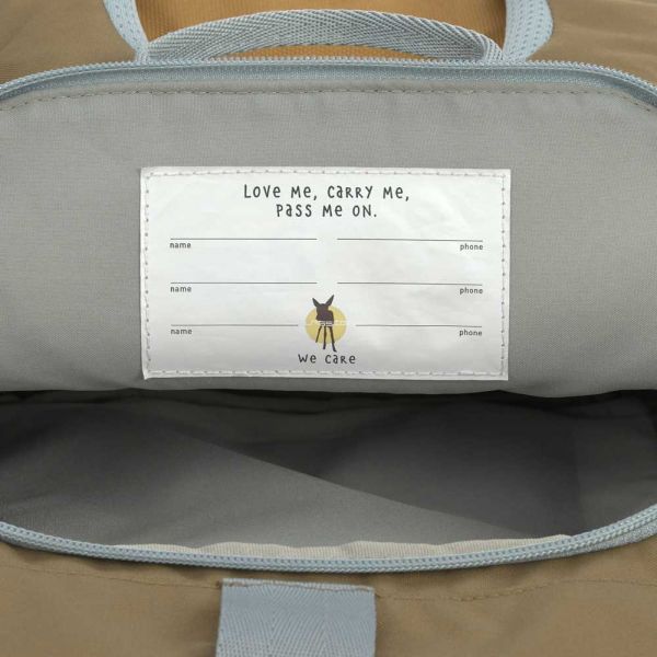 Σακίδιο πλάτης παιδικό σιέλ Lässig Mini Rolltop Nature Backpack Light Blue