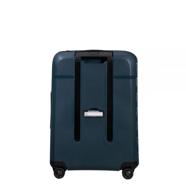 Cabin Hard Luggage 4 Wheels Samsonite Magnum Eco Spinner 55/20 Midnight Blue