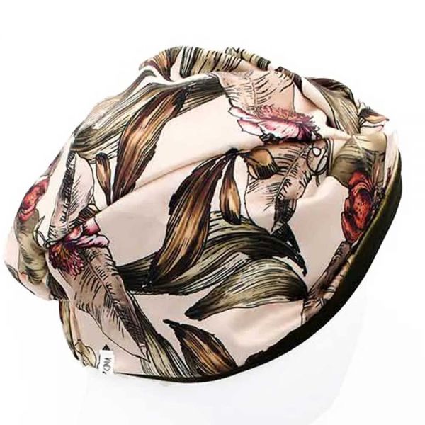 Women's Silk Winter Duble Face Turban VinD Jaqueline Beige