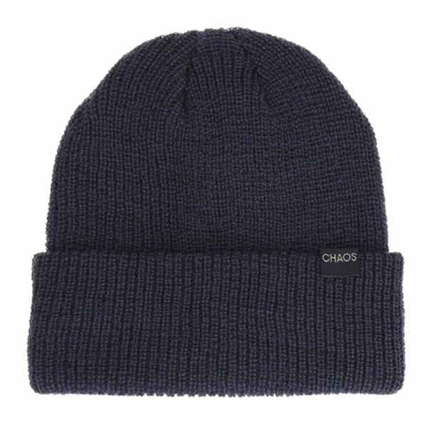 Σκούφος πλεκτός μπλε Chaos Trouble Merino Beanie Navy