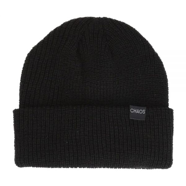 Σκούφος πλεκτός μαύρος Chaos Trouble Merino Beanie Black