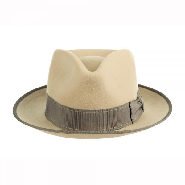 Καπέλο μάλλινο fedora χειμερινό μπεζ Stetson Takota Fedora Wool Hat Beige