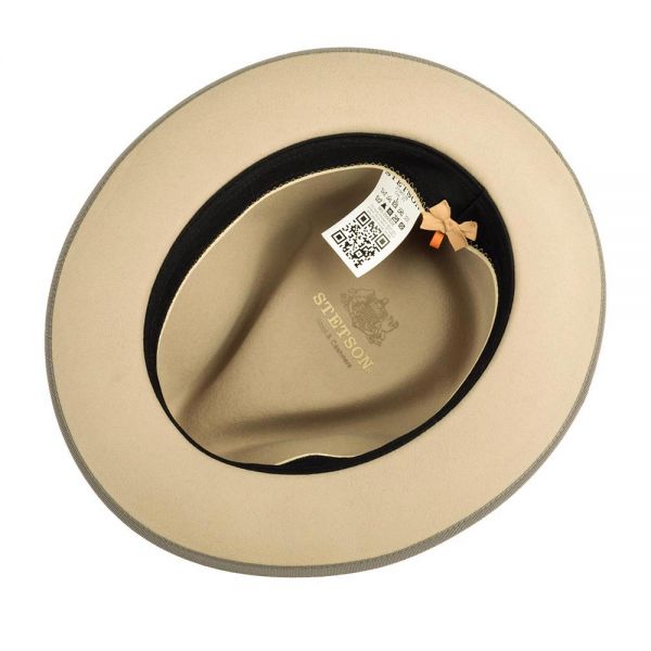 Καπέλο μάλλινο fedora χειμερινό μπεζ Stetson Takota Fedora Wool Hat Beige