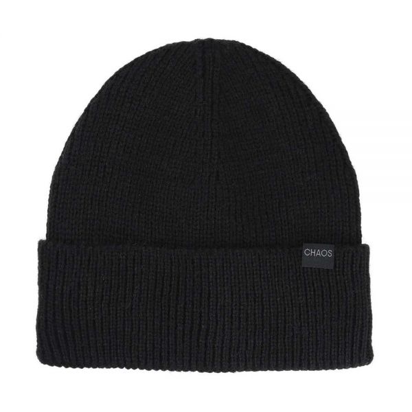 Σκούφος πλεκτός μαύρος Chaos Vault Beanie Black