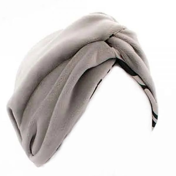 Women's Silk Winter Duble Face Ribbon - Turban VinD Nerina Grey