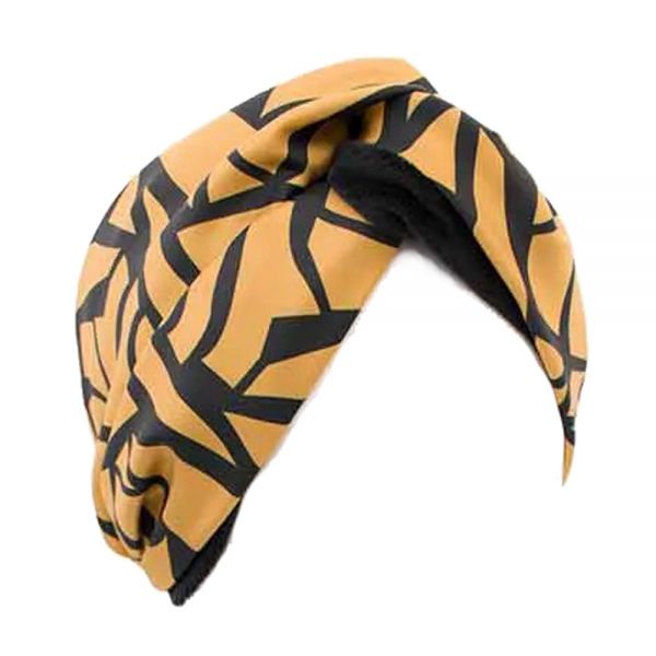 Women's Silk Winter Duble Face Ribbon - Turban VinD Nerina Honey