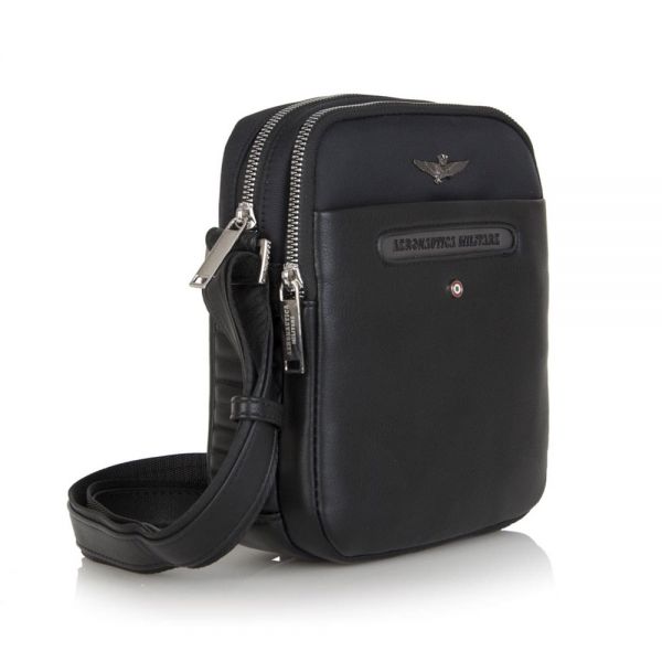 Men's Shoulder Bag  Aeronautica Militare Sky AM450 Black