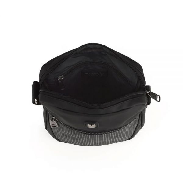 Τσάντα ώμου μεγάλη μαύρη Gabol Devon Shoulder Bag Black