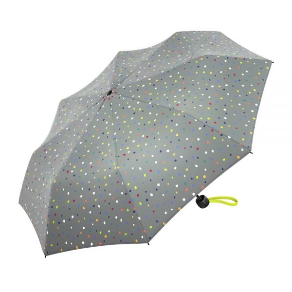 Ομπρέλα σπαστή χειροκίνητη γκρι με πουά United Colors of Benetton Folding Manual Umbrella Dots Grey