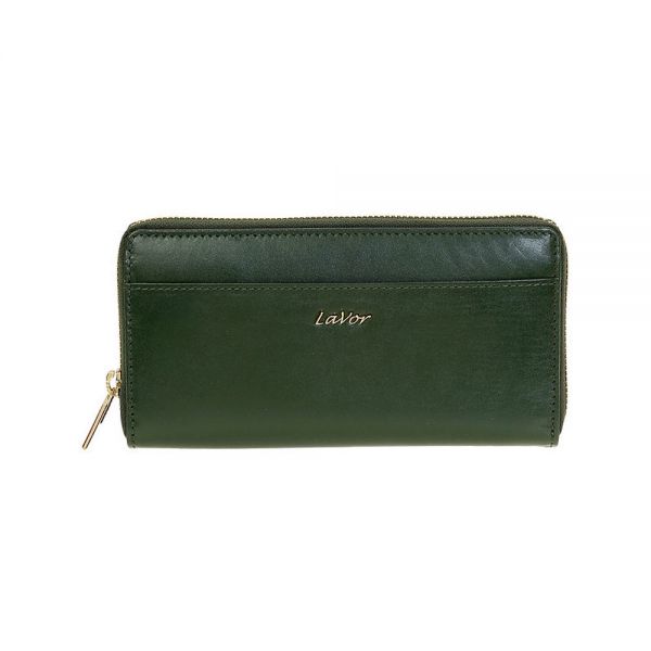 Πορτοφόλι δερμάτινο γυναικείο πράσινο LaVor 6012