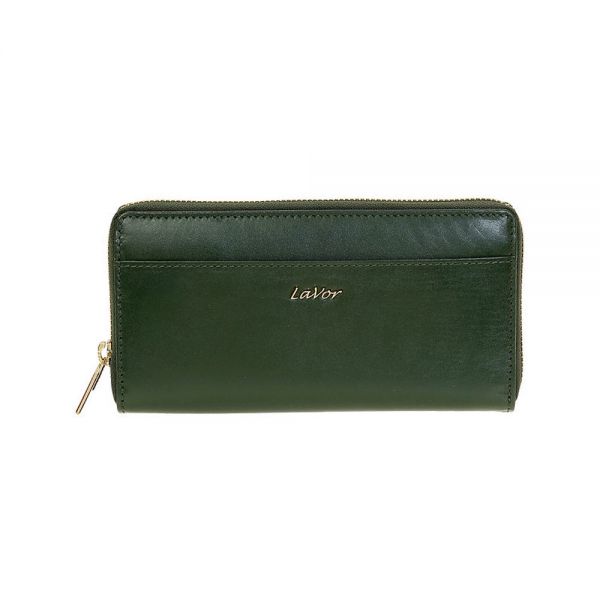 Women's  Horizontal Leather Wallet LaVor Green 6012