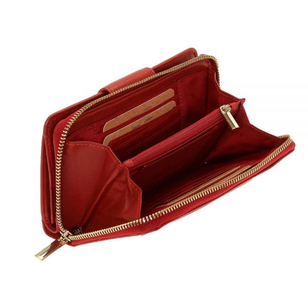 Women's  Horizontal Leather Wallet LaVor Red 6020