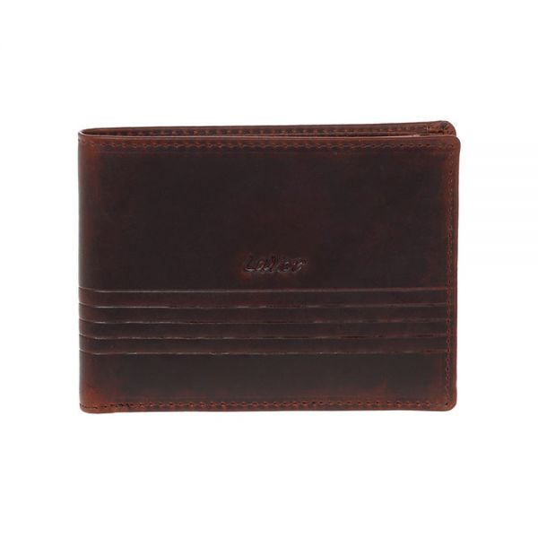 Men's Leather Horizontal  Wallet  LaVor 6135 Brown