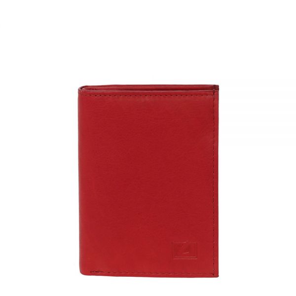 Πορτοφόλι - καρτοθήκη δερμάτινο γυναικείο κόκκινο LaVor 3265