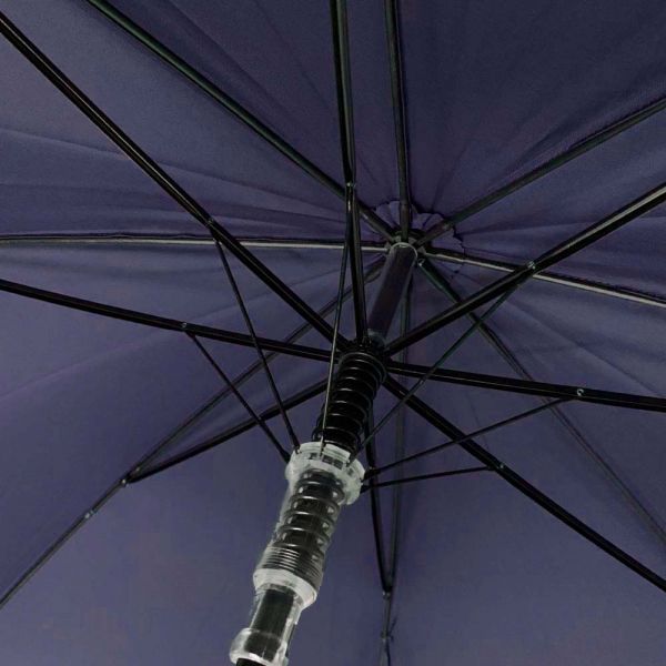 Ομπρέλα ανδρική αυτόματη μεγάλη με ξύλινη λαβή μπλε Guy Laroche