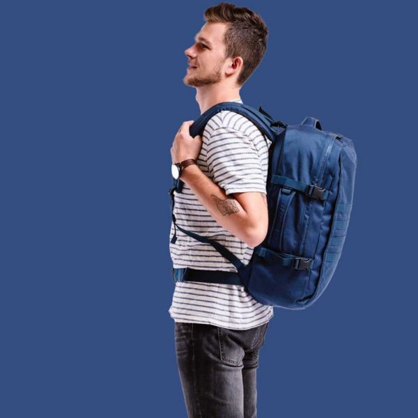 Τσάντα ταξιδίου - σακίδιο πλάτης μπλε Cabin Zero Military Backpack 44L Navy