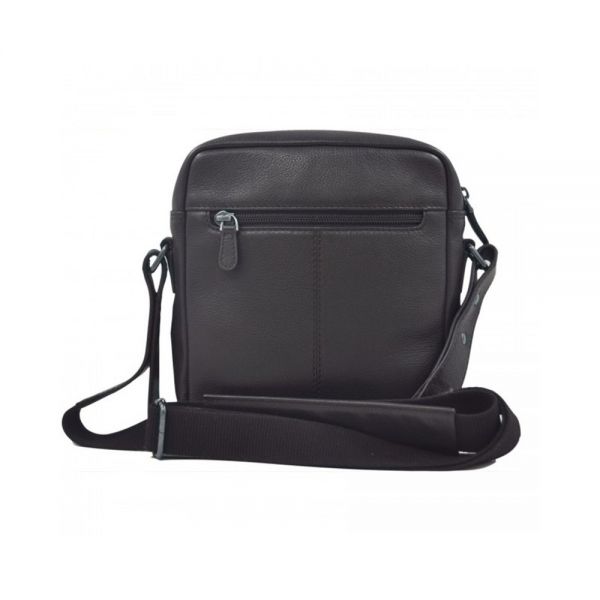 Leather Shoulder Bag Dakar Wave Black