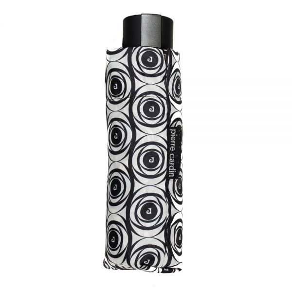 Ομπρέλα γυναικεία mini σπαστή εκρού  Pierre Cardin Mini Folding Umbrella Spiral Ecru
