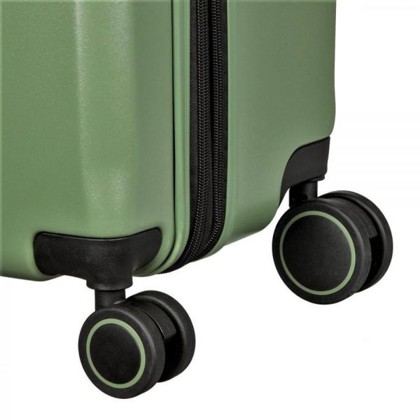 Small Hard Expandable Luggage 4 Wheels  Verage Freeland Green VG20062-19