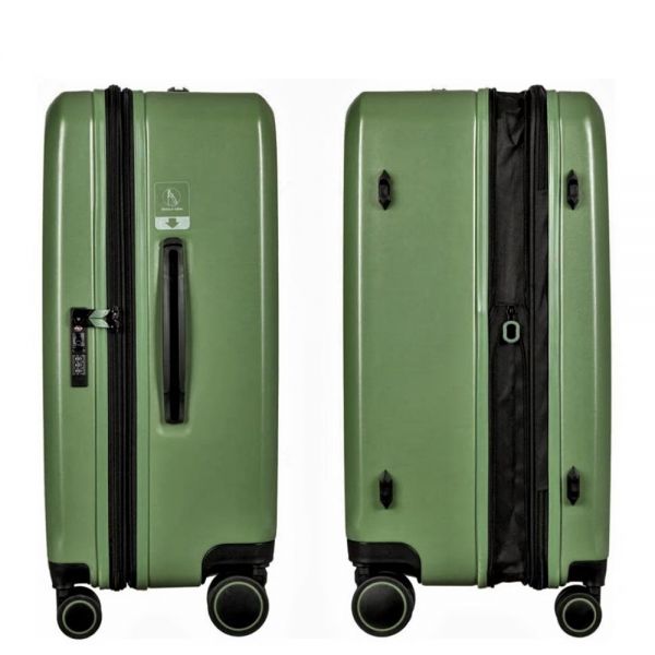 Medium Hard Expandable Luggage 4 Wheels  Verage Freelander Green VG20062-24