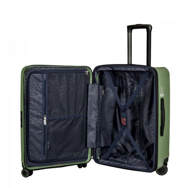 Βαλίτσα σκληρή  μεσαία επεκτάσιμη πράσινη με 4 ρόδες Verage Freeland Expandable 4w Spinner M Luggage Green VG20062-24