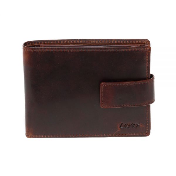 Men's Leather Horizontal  Wallet  LaVor 6136 Brown
