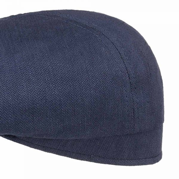 Summer Linen Flat Cap Stetson Blue