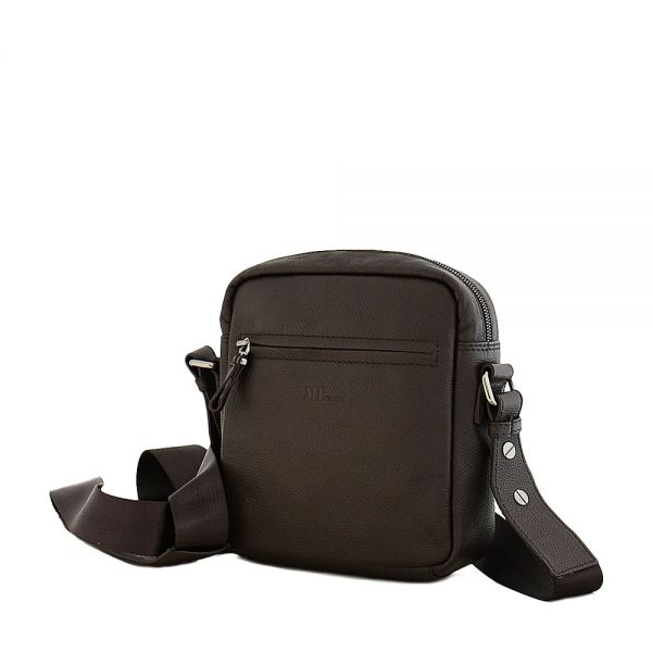 Leather Shoulder Bag Marta Ponti Paris Brown